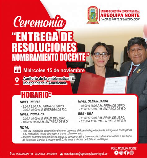 Comunicado N Ceremonia De Entrega De Resoluciones