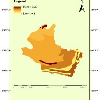 Rainfall Erosivity R Factor Map Of The Watershed Mj Mm Ha H Yr