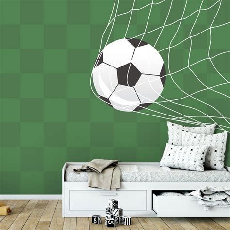 Papel De Parede Bola De Futebol - Papel de Parede Personalizado Futebol Bola na Rede