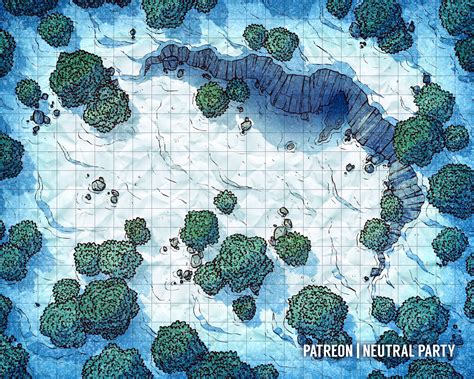 Oc Art Snowy Clearing Battlemap Rdnd