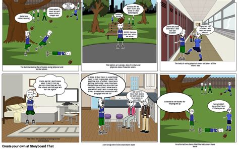 Anthony S Bullying Comic Strip Storyboard By Bal0070