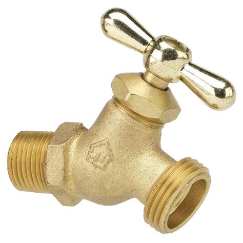 Everbilt 3 4 In Brass Mpt X Mht No Kink Hose Bibb Vhnstdf4eb The Home Depot