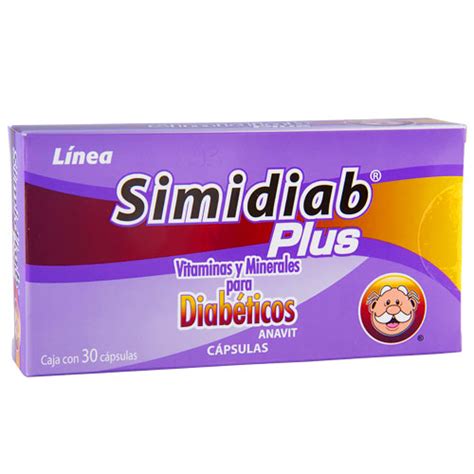 Vitaminas Y Minerales Simidiab Para Diabeticos En Farmacias Similares