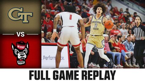 Georgia Tech Vs NC State Full Game Replay 2023 24 ACC Mens