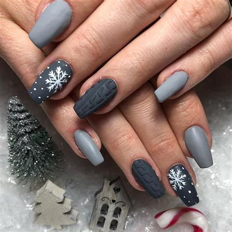 55 Unique Winter Nails Designs And Ideas To Try Sweater Nails