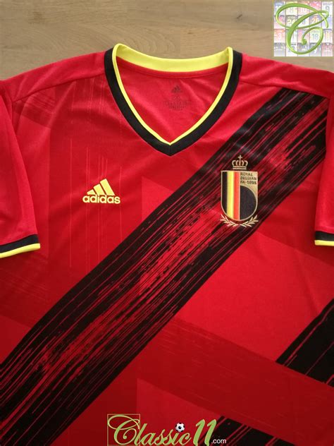 2019/20 Belgium Home Football Shirt / Old Adidas Soccer Jersey ...