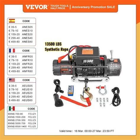 VEVOR Cordas De Reboque Sint Ticas Correia De Reboque Controle Sem