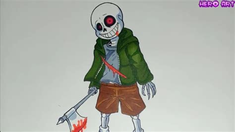 How To Draw True Insanity Sans Undertale Cách Vẽ Sans Điên Khùng Youtube