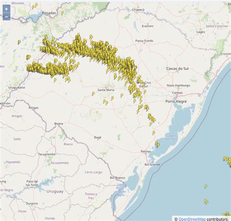 MetSul Meteorologia On Twitter AGORA Mapa De Raios No Rio Grande