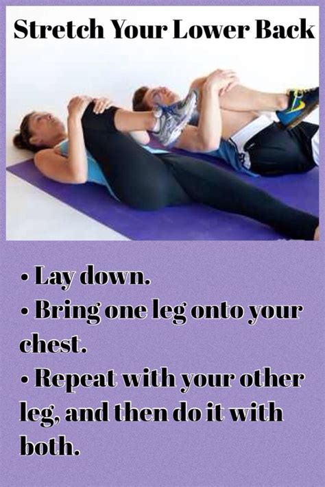 Stretch Your Lower Back • Lay Down • Bring One Leg Onto Your Chest