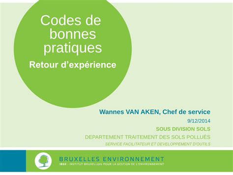 PDF Codes de bonnes pratiques environnement brussels Carottage à