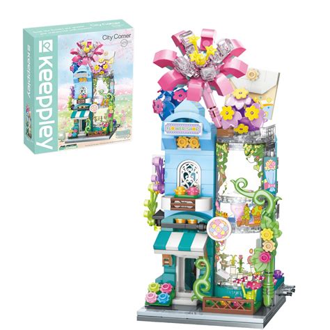 Mua Girls Toy Building Set, Greenleaf Flower House City Street-View