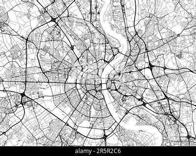 Vector Road Map Of The City Of Koln In Germany On A White Background