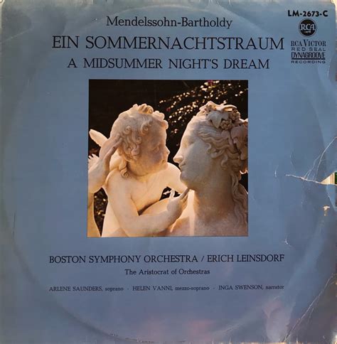 Mendelssohn Erich Leinsdorf Boston Symphony Orchestra Incidental