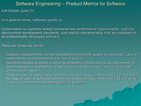 Ppt Software Engineering Product Metrics For Software Powerpoint Presentation Id 6469900