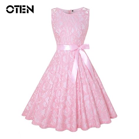 Buy Oten Plus Size 4xl Pink Lace Dress Women Sexy