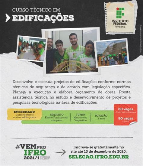 Oportunidade Ifro De Vilhena Oferta Cursos T Cnicos Gratuitos Para