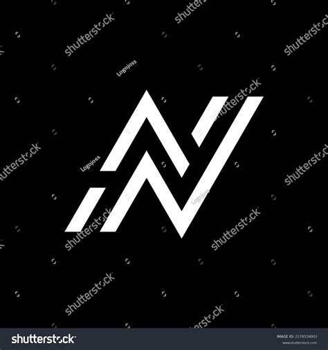 Creative Letter Na Monogram Logo Design Stock Vector Royalty Free