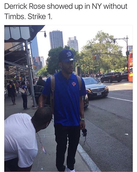 Derrick Rose In New York Timbs Know Your Meme