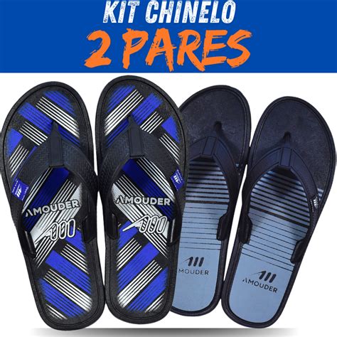 kit chinelo masculino adulto 2 pares sandália Shopee Brasil