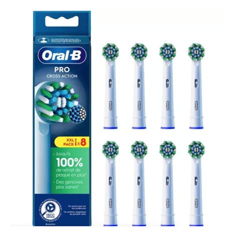 Oral B Pro Pack De Brossettes Dentaire Cross Action Pharmacie De La