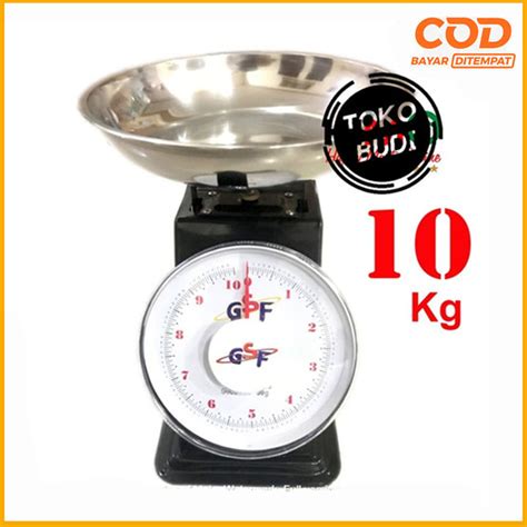 Jual Timbangan CROWN GSF 10kg 20kg Besi Stainless Jarum Analog Manual