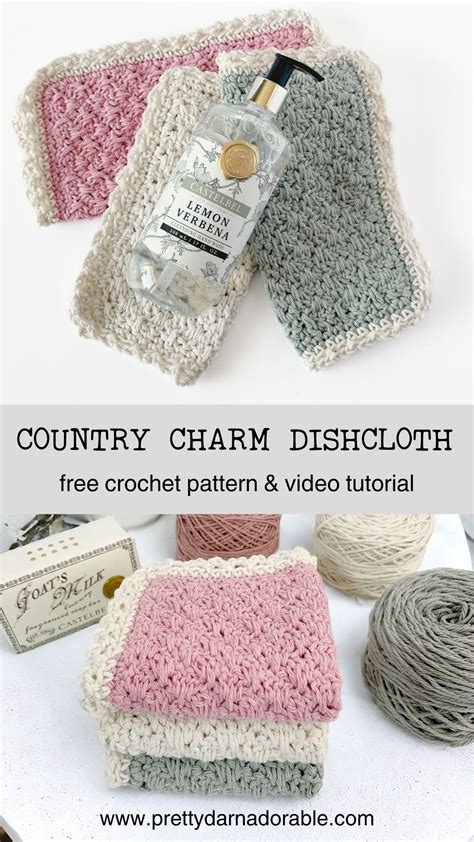 Easy Textured Free Double Crochet Dishcloth Pattern Artofit