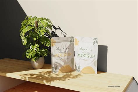 Premium PSD | Standing Pouch Mockup