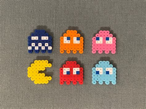 Pac Man Set Of Blinky Inky Clyde Pinky And Vulnerable Ghost Retro