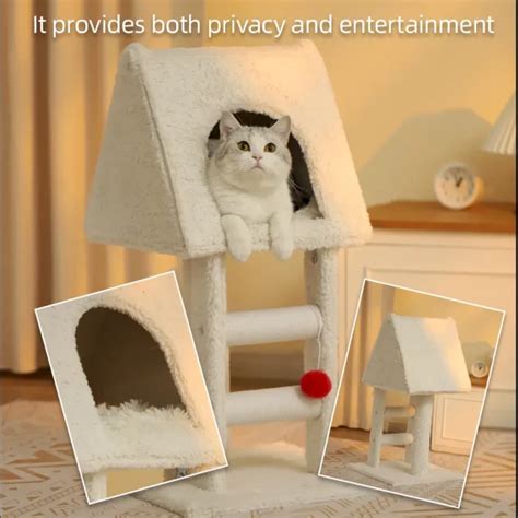 White Cat Condo Wholesalers Plush Cat Tree Condo Petstar