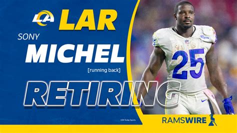 Rams RB Sony Michel decides to retire from NFL after 5 seasons - Yahoo ...