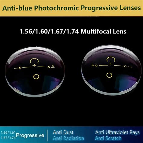 Anti Blue Photochromic Progressive Lenses