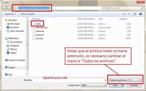 Limpiar El Archivo Hosts De Windows Spamloco