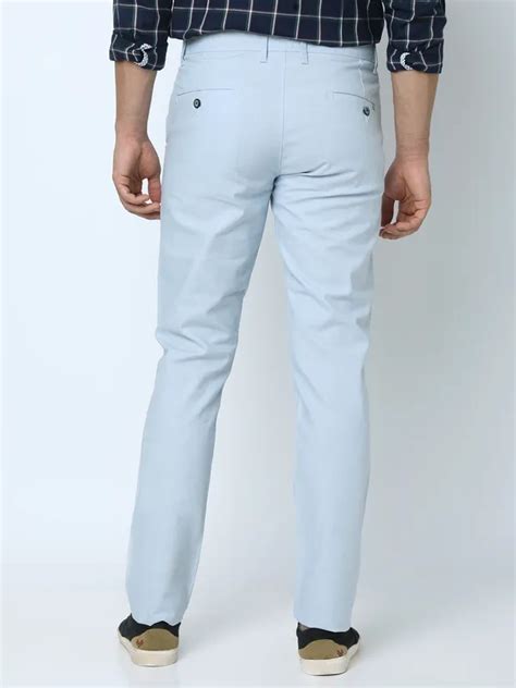 Buy Oxemberg Men Slim Fit Solid Casual Trouser