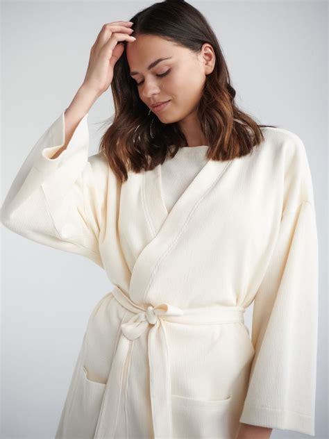 Dressing Gown Color Cream Sinsay O X