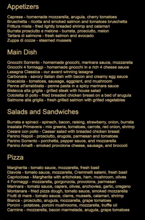 Carmine’s Italian Restaurant menu | SLC menu