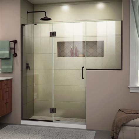 DreamLine Unidoor X 72 In To 72 1 2 In X 72 In Frameless Hinged