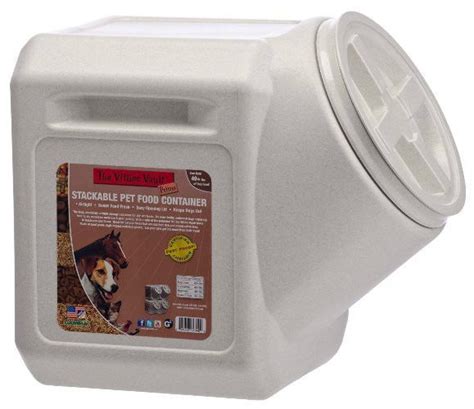 stackable pet food storage bins