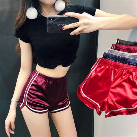 B947 Women Summer Satin Silk Casual Shorts Hot 18 Girls Japanese Girl