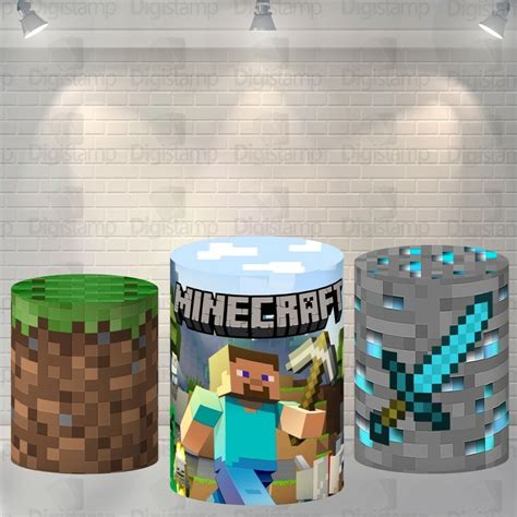 Trio De Capas Para Cilindros Sublimados Minecraft CL200