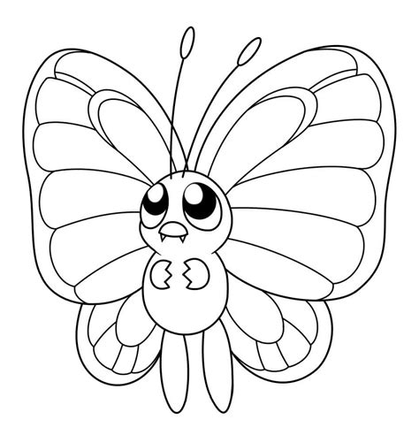 Dibujos De Pokemon Butterfree Mandala Para Colorear Para Colorear The