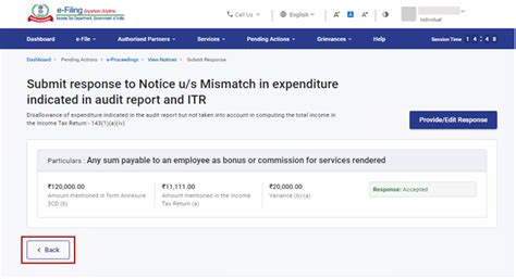 E Proceedings User Manual Income Tax Department