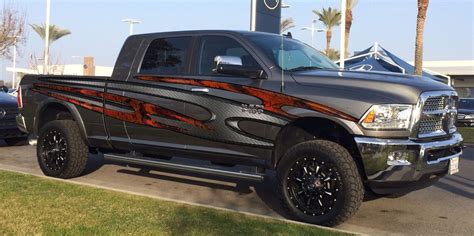 Tribal Truck Vinyl Graphics Carbon Fiber Truck Side Wrap Etsy