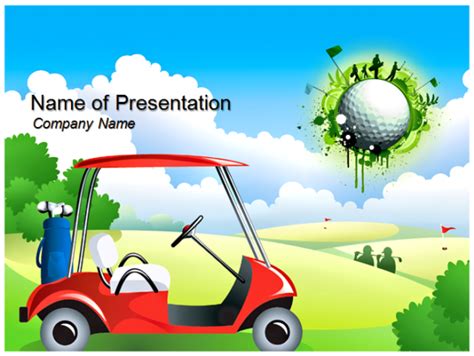 Golf PowerPoint Template, Golf PPT Slide - Templates Vision