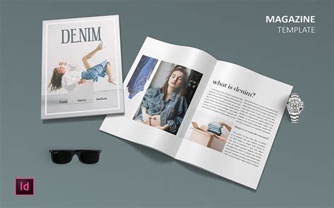 Denim Magazine Template 212598 Templatemonster