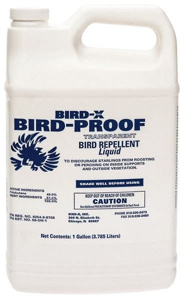 Bird X 1 Gal Liquid Bird Repellent Msc Direct