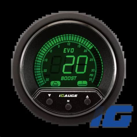 Evo Pk Series Mm Lcd Performance Car Gauges Boost Gauge With Sensor