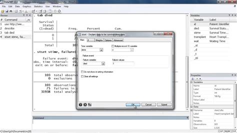 Learn How To Set Up Your Data For Survival Analysis In Stata® Youtube