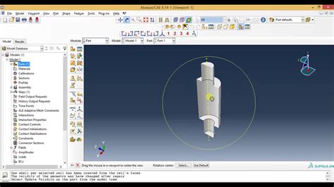 Abaqus Basic Tutorials How To Create Shell Part From The Solid Part