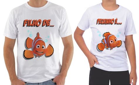 Kit Camiseta Filho De Peixe Peixinho Tal Pai Tal Filho Elo